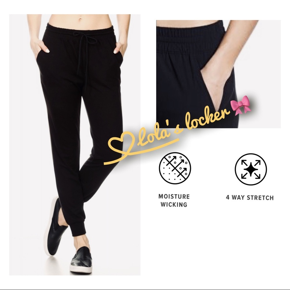 Soft Knit High Rise Joggers Pants - Picture 3 of 6
